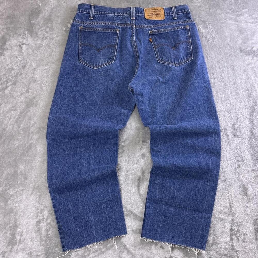Vintage 90s Levis 505 Orange Tab Jeans Mens 38x30 Fits 36x26 Cut Hem Brazil